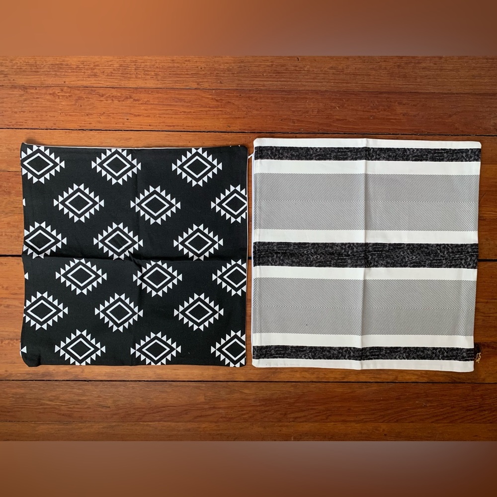 Woven Nook | bundle of 2 18in sq pillow covers | NWOT